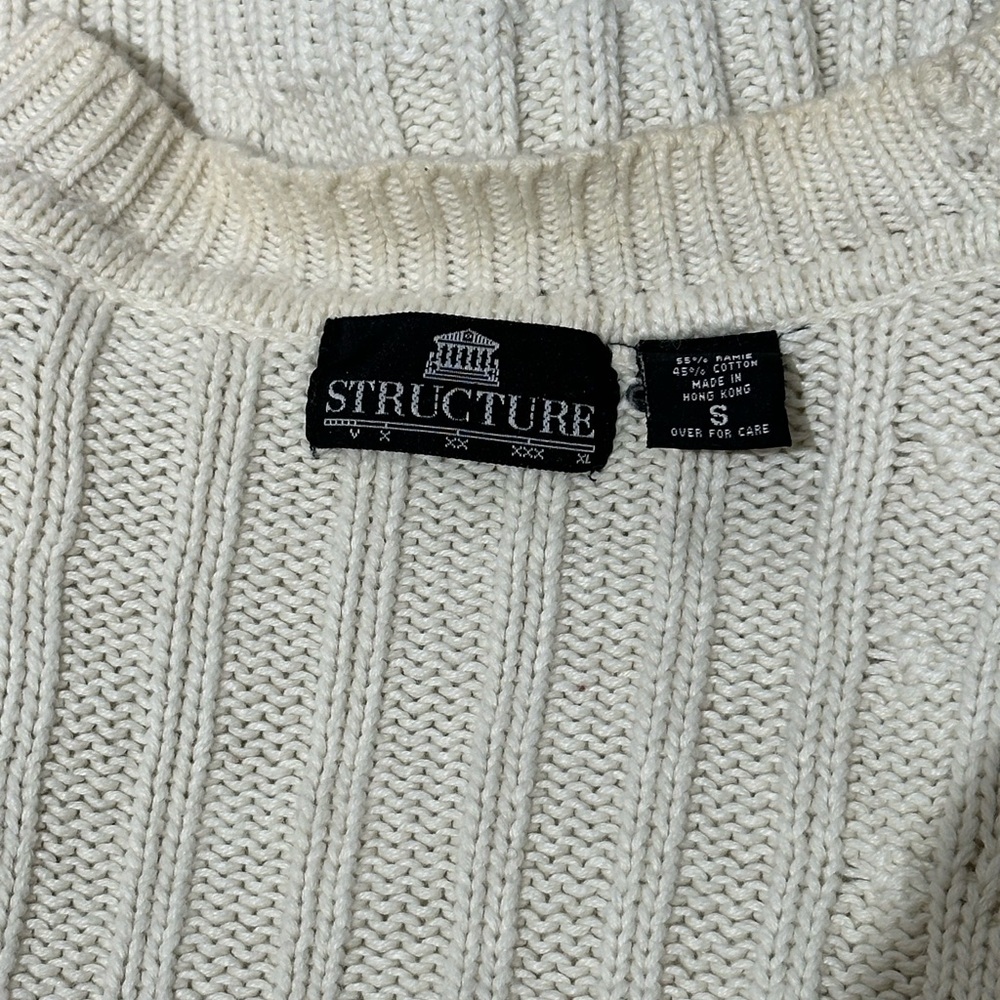 Structure Cream Cable Knit Sweater - Picture 4 of 5
